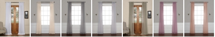 Exclusive Fabrics & Furnishings Grommet Solid Sheer Curtain Panel